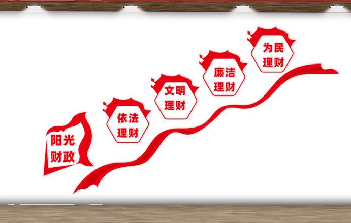 樓梯文化墻創(chuàng )意設計圖片(圖2) 財政局樓梯文化墻創(chuàng )意設計效果圖