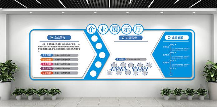 辦公室文化墻布置圖片(圖5) 公司企業(yè)文化墻設計圖片