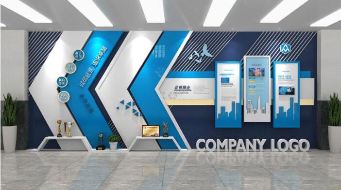 企業(yè)文化墻內容設計圖片(圖5) 藍色簡(jiǎn)約企業(yè)文化墻企業(yè)歷程企業(yè)榮譽(yù)墻內容設計